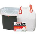 Webster 13 gal Trash Bags, S, 0.69 mil (18 Micron), White, 50 PK WBIHAB6DK50N